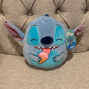NWT! 8” Stitch Ice Cream Squishmallow   squishmallows plush toy kids disney